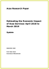 Cover of 'Estimating the economic impact of Acas services: April 2018 to March 2019' report